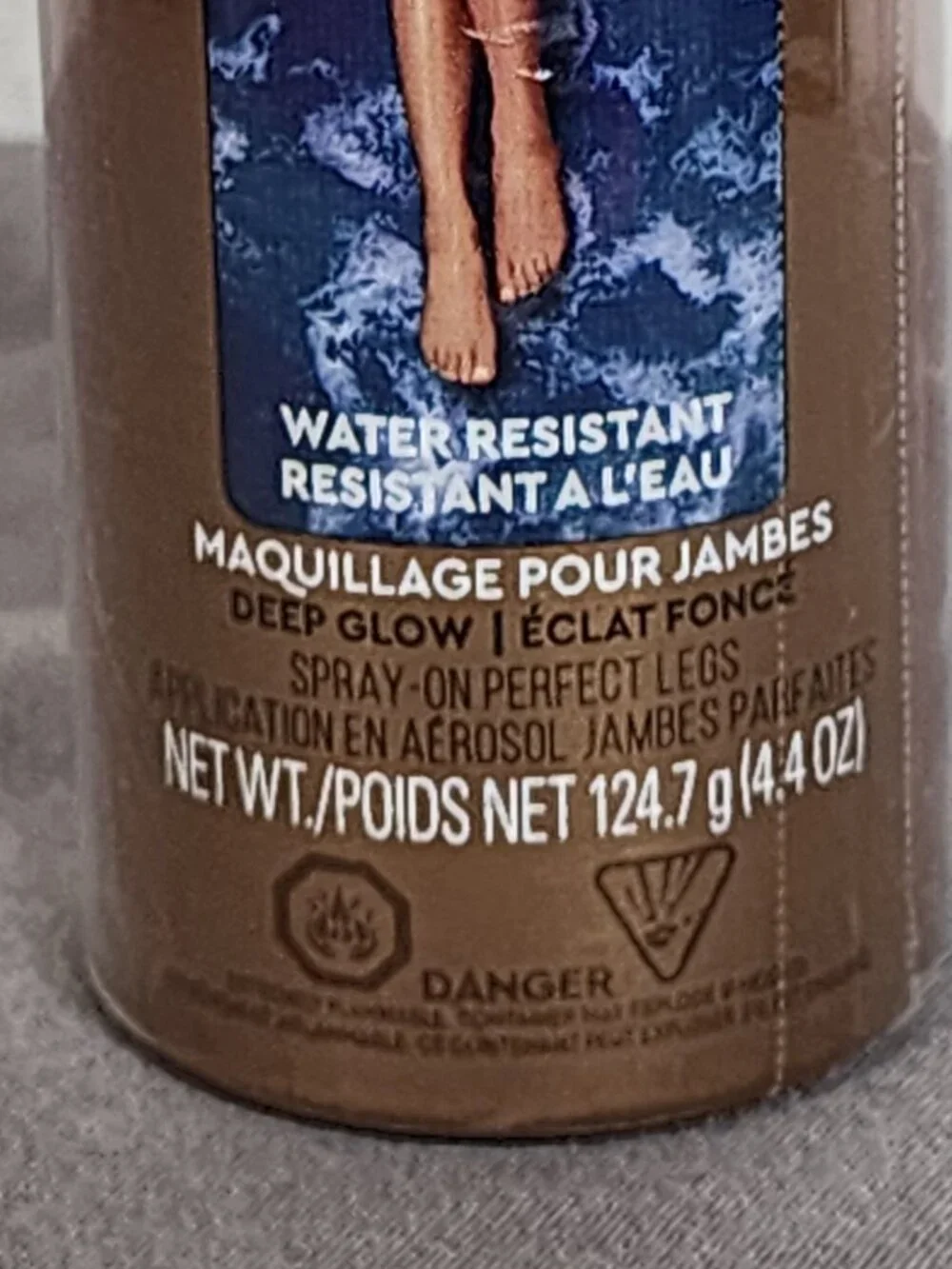Sally Hansen Airbrush Legs Water Resistant 4.4oz Spray On Leg Makeup Deep Glow